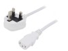 Cablu Alimentare 3x1mm2 5m Alb 3A