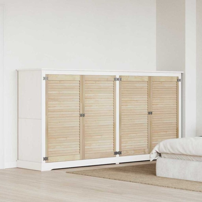 vidaXL Ușă de Dulap cu ușă 4 pcs natural 140.5 x 2.1 x 49.5 cm 3394496