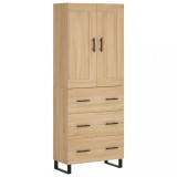 Cumpara ieftin Dulap inalt, stejar sonoma, 69,5x34x180 cm, lemn compozit