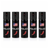 Cumpara ieftin Set 5 bucati Spray paralizant chili, DEPOX&reg;, 60 ml, husa inclusa