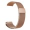 Curea tip Milanese Loop, compatibila Garmin Vivomove HR, telescoape Quick Release, Rose Gold, Size S