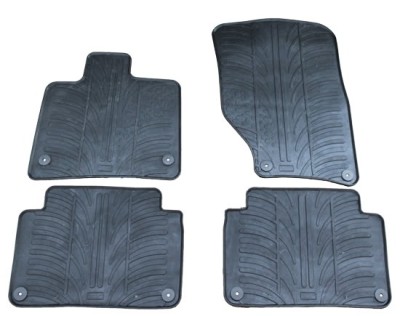 Set covorase auto din cauciuc Audi Q7 (4L) 2006-05.2015, Negru, Gledring, 4 buc. AutoDrive ProParts foto