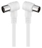 Cablu coaxial 90 grade la coaxial 90 grade 5m dublu ecranat Goobay