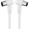Cablu coaxial 90 grade la coaxial 90 grade 5m dublu ecranat Goobay