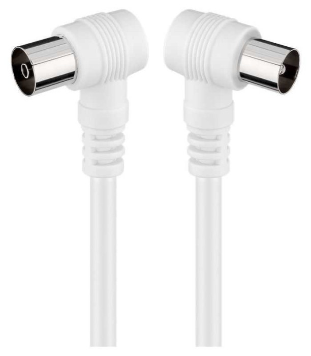 Cablu coaxial 90 grade la coaxial 90 grade 1.5m dublu ecranat Goobay
