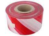 Bandă de avertizare alb-roșie 250m x 100mm