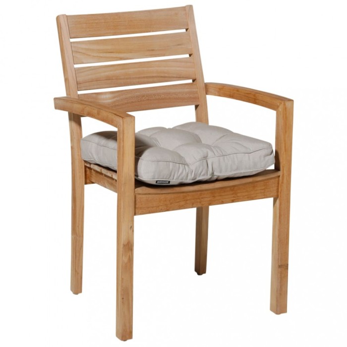 Madison Pernă de scaun saltea Panama, bej deschis, 47x47 cm 423710