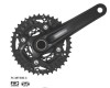 Angrenaj Pedalier Shimano Deore MTB, 40X30X22T, Brat 175MM,10 Viteze Pe Spate, F... Cod:EFCMT500EX002X