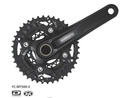 Angrenaj Pedalier Shimano Deore MTB, 40X30X22T, Brat 175MM,10 Viteze Pe Spate, F... Cod:EFCMT500EX002X foto