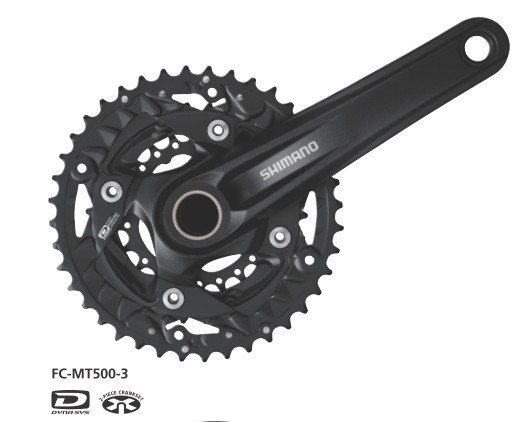 Angrenaj Pedalier Shimano Deore MTB, 40X30X22T, Brat 175MM,10 Viteze Pe Spate, F... Cod:EFCMT500EX002X