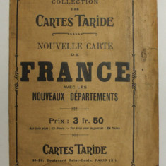 NOUVELLE CARTE DE FRANCE AVEC LES NOUVEAUX DEPARTEMENTS , 1925 , SCARA 1 : 265.000