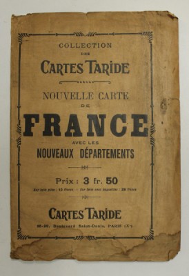NOUVELLE CARTE DE FRANCE AVEC LES NOUVEAUX DEPARTEMENTS , 1925 , SCARA 1 : 265.000 foto