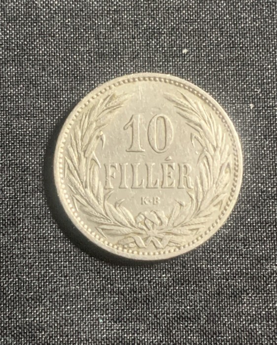 Moneda 10 filler 1894 Ungaria