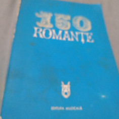 150 ROMANTE CULEGERE DEMIA BARBU EDITURA MUZICALA 1976