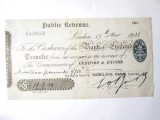 Rar! Anglia/Marea Britanie-Cec transfer Venituri Publice din 1931 de 19 Pounds 9/10 de la Banca Angliei la Barclays Bank,produsul din imagini
