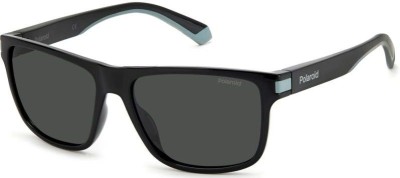 Ochelari de Soare POLAROID PLD 2123/S 08A/M9, 57mm, Negru-Gri foto