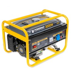 Generator curent electric 3000 W, 3 KW, 220 V, Stabilizator de tensiune (AVR), Monofazat, protectie suprasarcina, Powermat