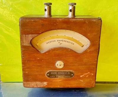 E175-I- I-WESTON AMPERMETER Instrument CO. Berlin-Correction-DRP-DRGM-7087. foto