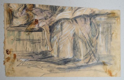 Vivi Vararu tehnica mixta 1941 foto