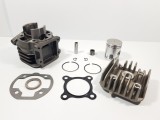 Kit Cilindru + Chiuloasa Scuter Yamaha MBK Booster 49cc 50cc, 2T, Racire AER, Set Motor, Piese Scuter