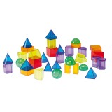 Set 36 corpuri geometrice translucide pentru tablete si mese luminoase