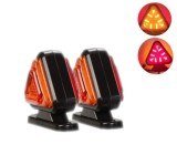 Cumpara ieftin Set lampi LED 12V-24V pozitie lumina rosie + portocalie