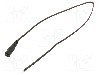 Cablu alimentare DC, cabluri, DC 5,5/2,1 soclu, negru, 0,5m, WEST POL - S21-TT-T035-050BK