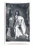 Portrait de Louis XIV - Carte postala Franta - Mus&eacute;e du Louvre, Necirculata, Printata