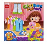 Joc educativ asociere - Hainute cu nasturei colorati