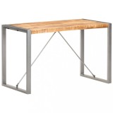 vidaXL Masă de bucătărie, 120x60x75 cm, lemn masiv de mango nefinisat 321561