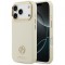 Husa MagSafe pentru Apple iPhone 17 Pro, Guess, Grained Strass Logo, Bej