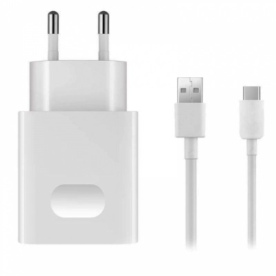 Incarcator Retea cu cablu USB Tip-C Huawei P Smart Z, HW-0592, Quick Charge, 1 X USB, Alb foto