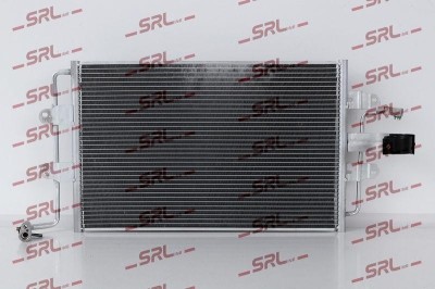 Condensator climatizare AC Vw New Beetle 10, motor: 1.6, 1.8 T, 1.9 TDI, 2.0, Condenser fara uscator, 590 x360x16, SRLine, miez si rezervor din foto