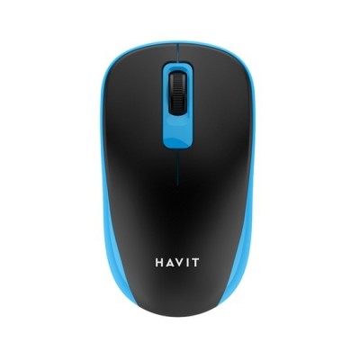 Mouse Fara Fir 2.4GHz, 1200 DPI - Havit (MS626GT) - Black / Blue foto