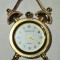 Mini-Ceas quartz BRIAN STILL tip "de masa cu alarma" / metal neferos aurit / functional, dar necesita baterie / D: 2 cm H: 4,50 cm 40 g / fara marcaje