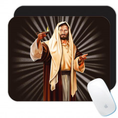 Isus Lumina lumii : Cadou Mouse pad : Religios catolic foto