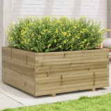 Cumpara ieftin Jardinieră de grădină, 100x100x49,5 cm, lemn de pin impregnat