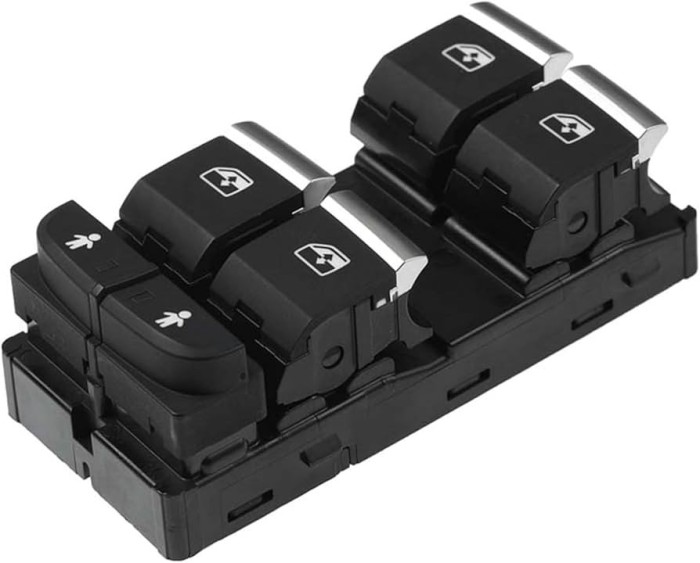 Comutator macara geam Audi A4/S4, 2015-2019; A4/S4, 2019-; A5/Sportback, 2016-; Q5, 2016-2020; Q7, 2015-2019; Q7, 2019-, 10 pini, RapidAuto