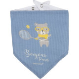 Canpol babies First Muslin Bib Bonjour Paris bavețică Blue 2