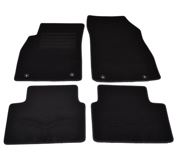 Covorase mocheta Opel Insignia 4/5USI SW 11/2008- Negru, set de 4 bucati