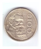 Moneda Mexic 100 pesos 1992, stare buna, curata