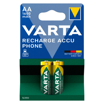 Baterie Reincarcabila Varta AA LR6 Acumulatori Preincarcati Ni-MH 1.2V 1600mAh Blister 2 Phone foto