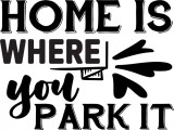 Cumpara ieftin Sticker Auto, Home is where you park It, 30 cm, 12235ST-10, Oem