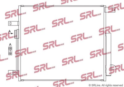 Condensator climatizare AC Jeep Wagoneer/Grand Wagoneer, motor: 3.0 R6 T, 5.7 V8, 6.4 V8, Condensator cu uscator integrat, 625x540x12, SRLine, miez foto