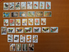 Lot serii timbre straine tematica fluturi si ciuperci ! - Pret pt.tot Lotul ! foto