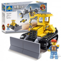 Joc Tip Lego Set Constructie Robot Buldozer Transformer Kazi 8028 foto
