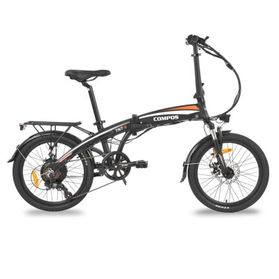 Bicicleta electrica Hecht Compos Black, schimbator shimano foto