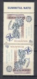ROMANIA 2008 LP 1798 d EVENIMENTE NATO SERIE TETE-BECHE MNH