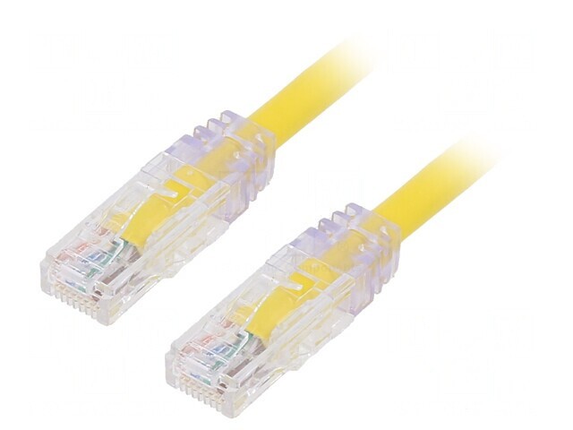 Patch cord galben 2m 24AWG UTP 6a 10Gig