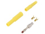 Mufă Banană 4mm 32A Galbenă Izolată